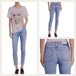 RE/DONE Originals High Rise Ankle Crop EUC $265 Size 28   J1229